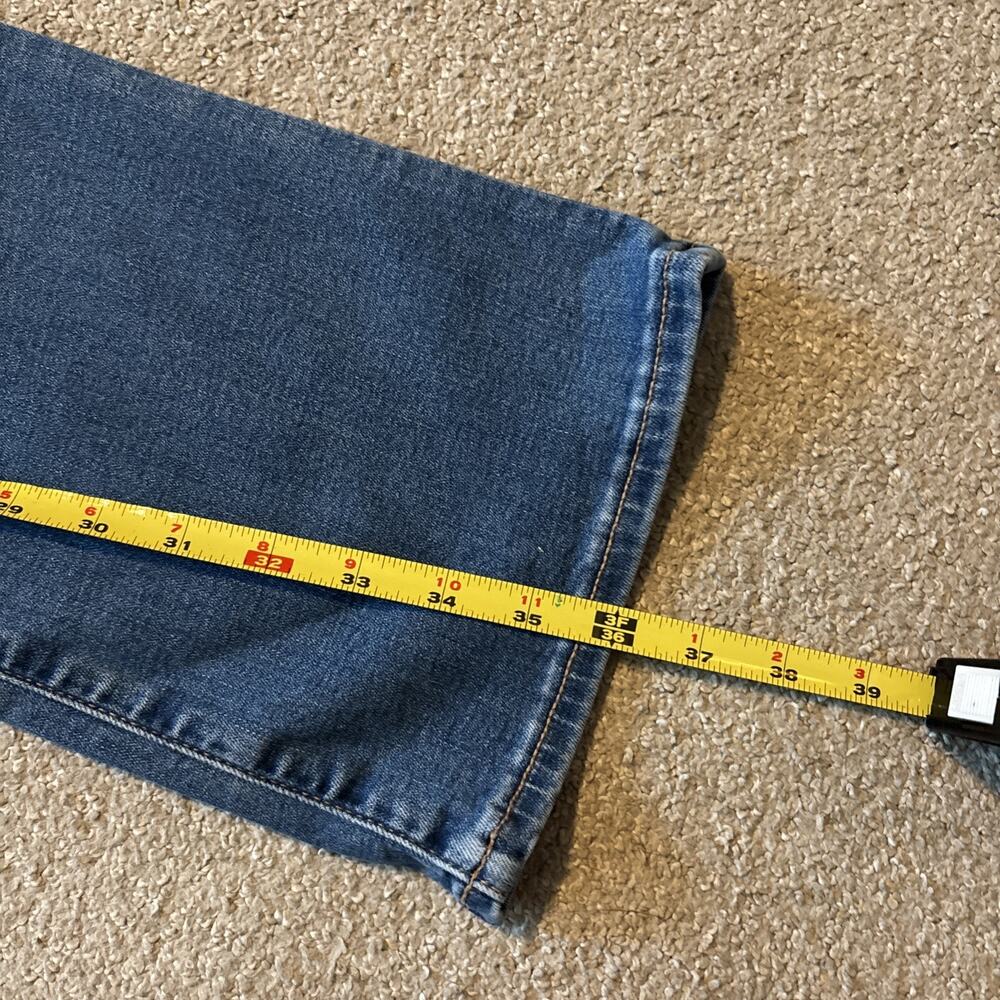 American Eagle Blue Kick Boot Low-Rise Next Level Stretch Jeans Sz 26 X-Long - Picture 9 of 10
